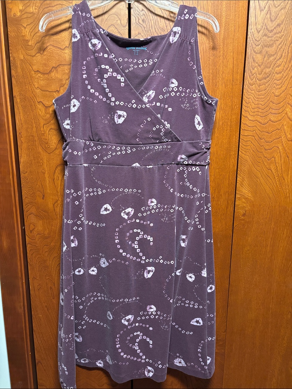 Eddie Bauer Mauve-Purple Sleeveless Midi Dress